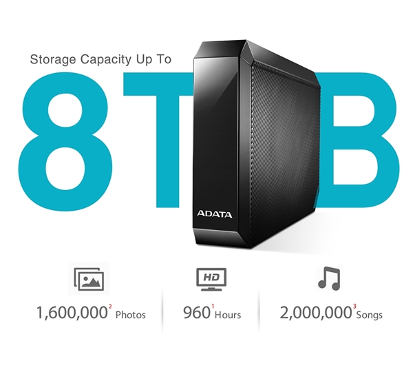 威刚发布8TB DAS：智能电视直接录