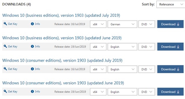 Windows 10 v1903正式版ISO镜像更新：版本号升级为18362.239